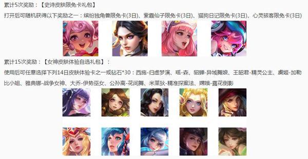 想要皮肤的看这里王者荣耀在3月3日更新之后终于迎来了2020峡谷女神节